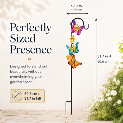 Butterfly Blossom Solar Garden Stake Light