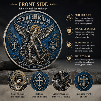 ST. MICHAEL — CARRY A REMINDER OF PROTECTION, COURAGE & FAITH