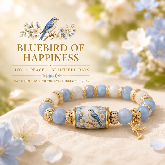 🙏 2026 Limited Edition Bluebird Blessings Bracelet  with Exquisite Gift Box