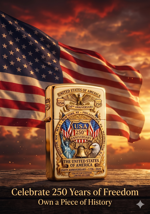 🎁 America’s 250th Anniversary Commemorative Lighter – 1776-2026