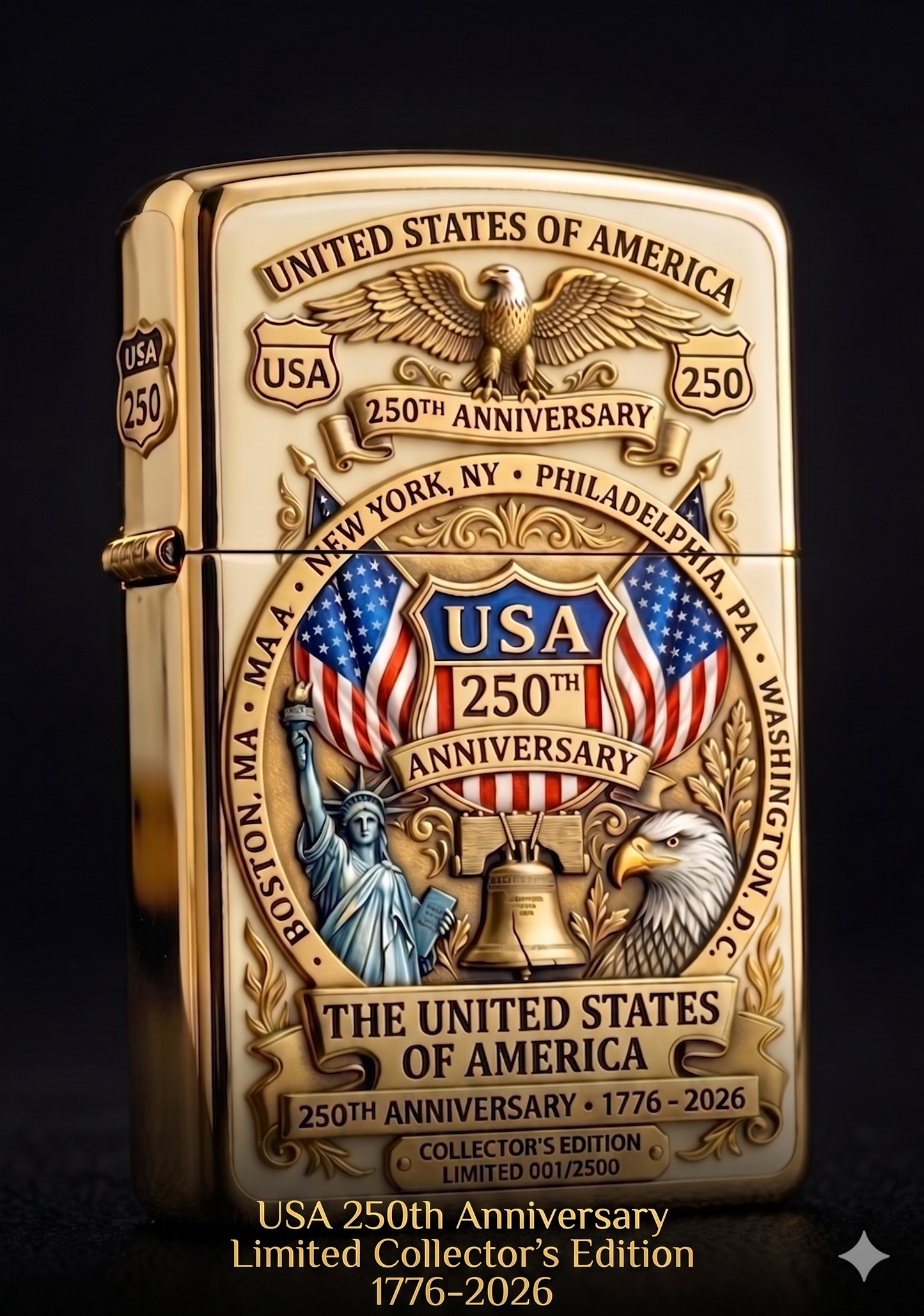 🎁 America’s 250th Anniversary Commemorative Lighter – 1776-2026