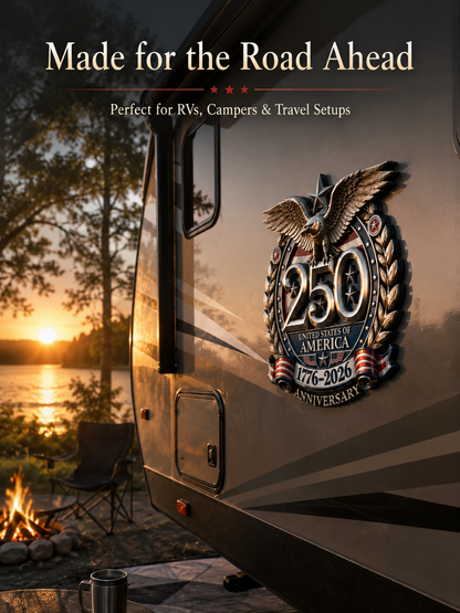 🇺🇸 250th Anniversary United States of America Metal Emblem Celebrate 250 Years of American Pride