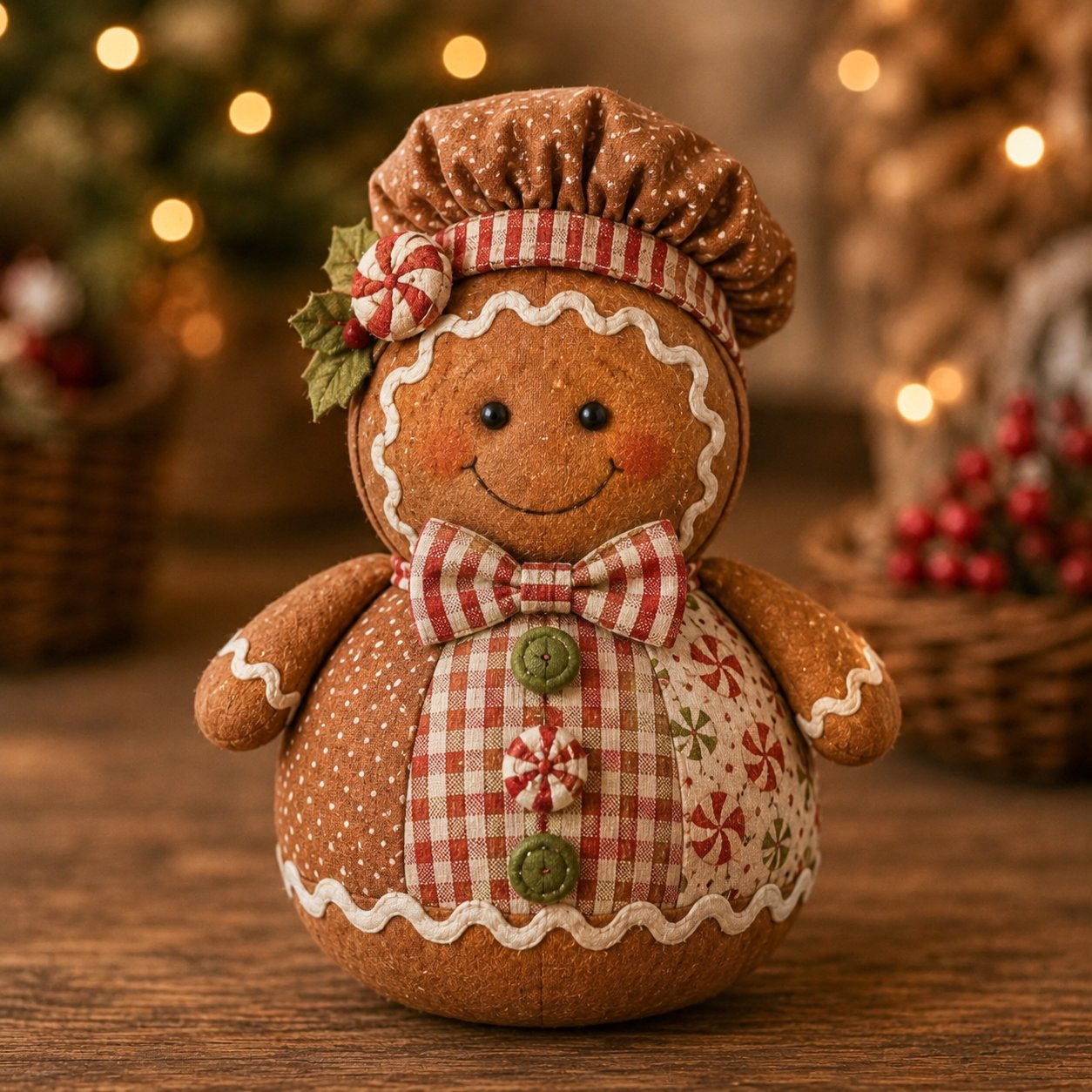 🔥Last Day 49% OFF - 🎄🎅Patchwork Fabric Doll DIY Kit | ✨Create a Cozy Handmade Character for Every Season!