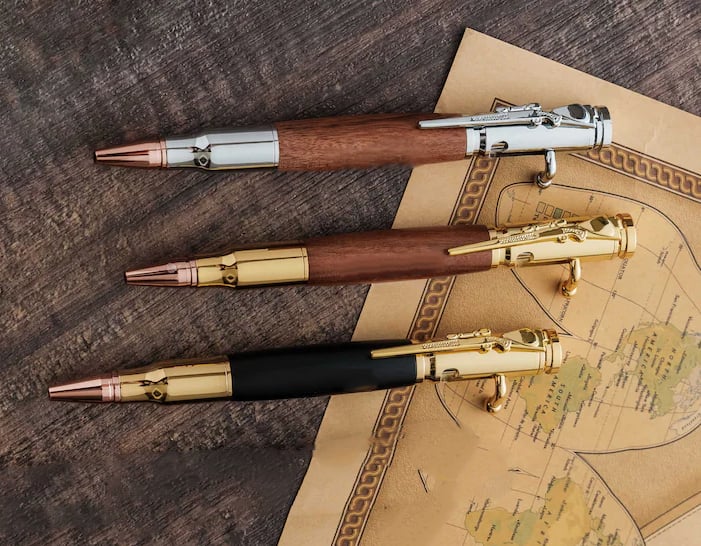 🖊100% Handmade Bolt Action Wooden Bullet PenTM | Crafted From Real Wood & Bullet Casing(Jake Wilson Handmade®) - BUY 2 FREE SHIPPING