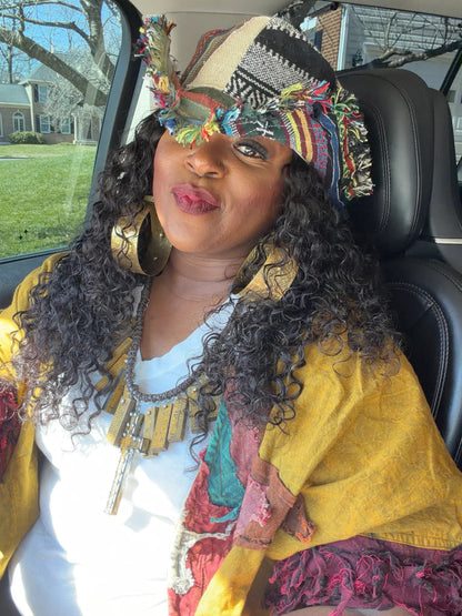 🔥Last Day: 49% OFF🔥Frayed Patchwork Bucket Hat – Shapeable Brim One-of-a-Kind Style