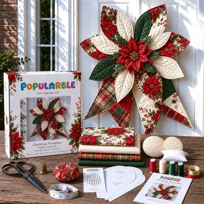 ✝️Last Day 50% OFF- Large Patchwork Bow Sewing Kit (Beginner-Friendly)