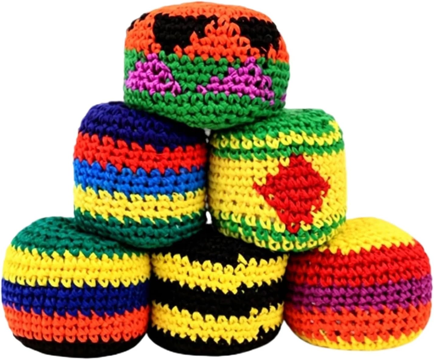 💥45K+ SOLD⚽️Hacky Sack Balls-Handmade Knitted Footbag Sack 2026 Upgraded Assorted Foot Bag