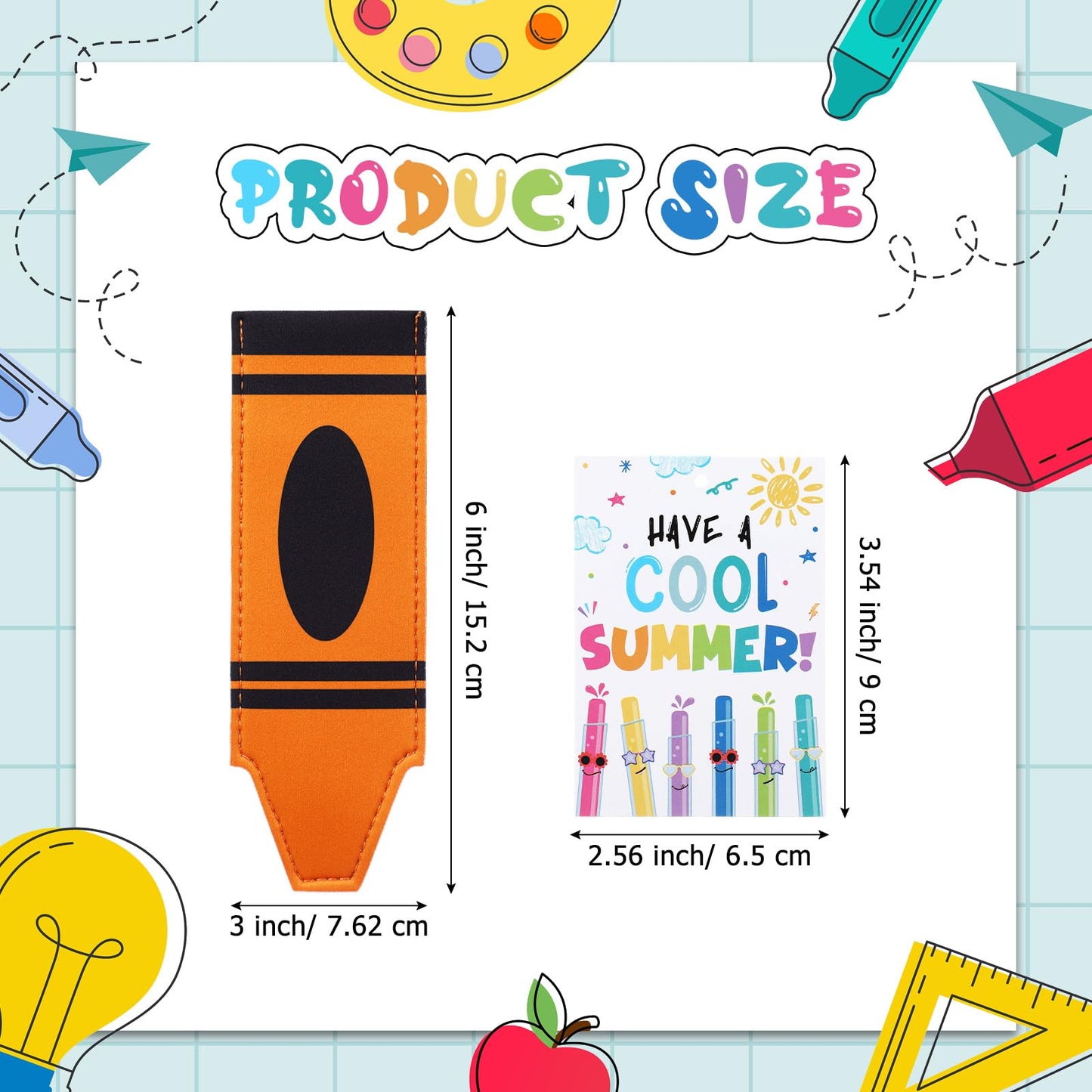 🎁Last Day 49% OFF - End of School Year Gifts: Reusable Ice Pop Sleeves 🎓🍦| 12/24/36/48 Pack