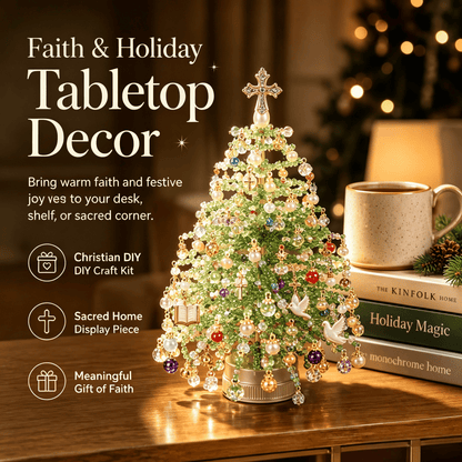🔥🎁🎄✨ DIY Beaded Christmas Tree Kit – 🎅Create Your Own Sparkling Holiday Decoration