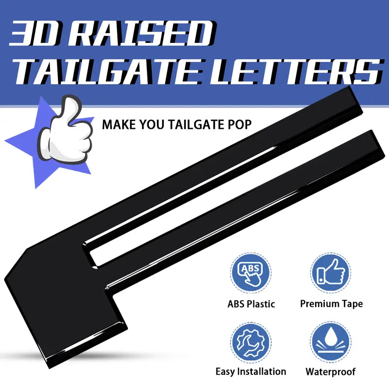 Ford F-150 3D Tailgate Letter Stickers – Stylish Pickup Truck Decals