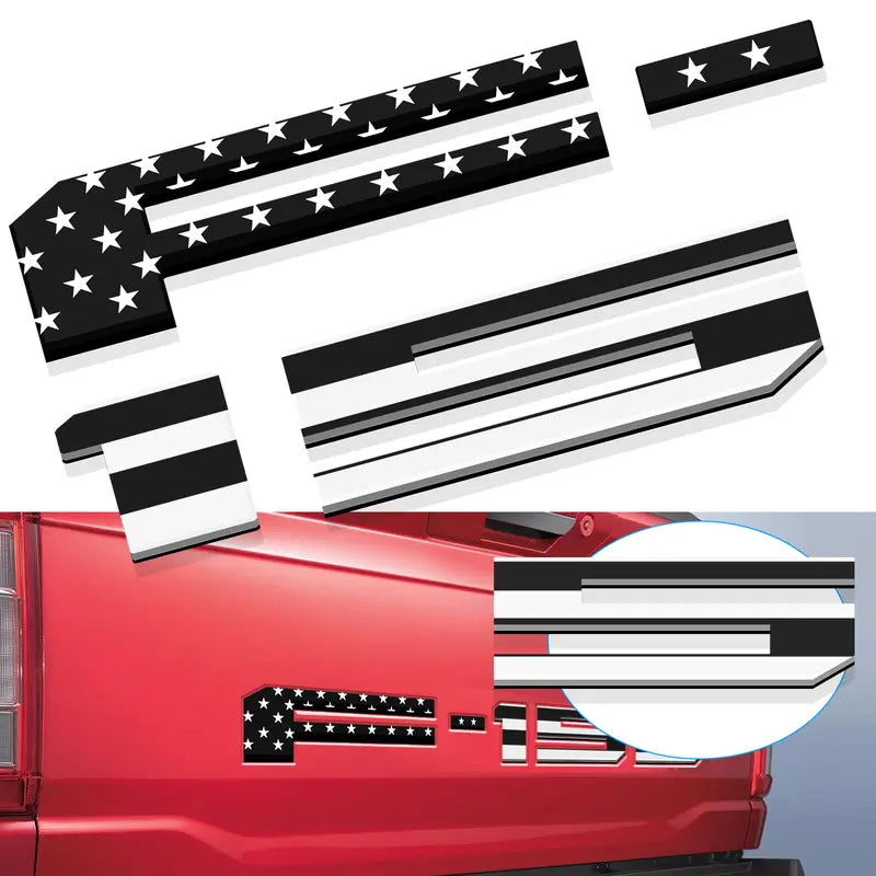 Ford F-150 3D Tailgate Letter Stickers – Stylish Pickup Truck Decals