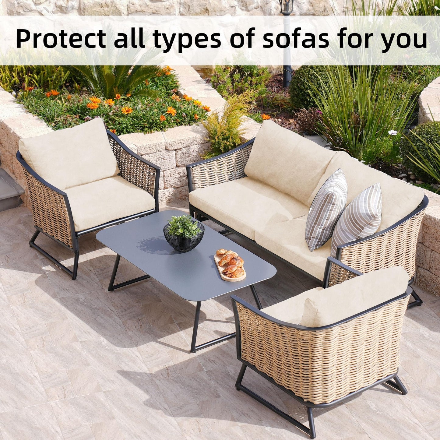 🪑 Stretch Sofa Cushion Covers Set (3 / 6 / 9 PCS) 🔥—Free Shipping