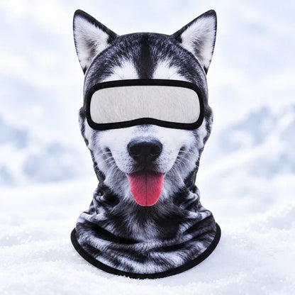 🐱✨3D Cat Ski Mask with Ears – 🤣Funny Windproof Balaclava for Skiing & Festivals