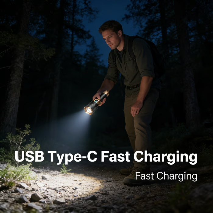 🔦 Rechargeable Outdoor Long-Range Ultra-Bright Laser Flashlight- Free Shipping
