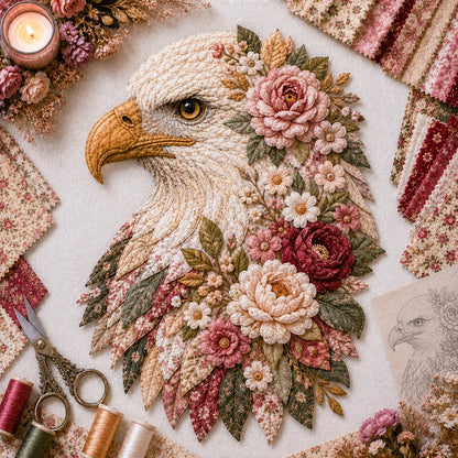 🔥LAST DAY 50% OFF - 🦅Eagle Fabric Art Kit – The Handmade Eagle That Tells Your Story