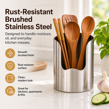 Thickened Stainless Steel Utensil Organizer