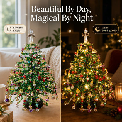 🔥🎁🎄✨ DIY Beaded Christmas Tree Kit – 🎅Create Your Own Sparkling Holiday Decoration