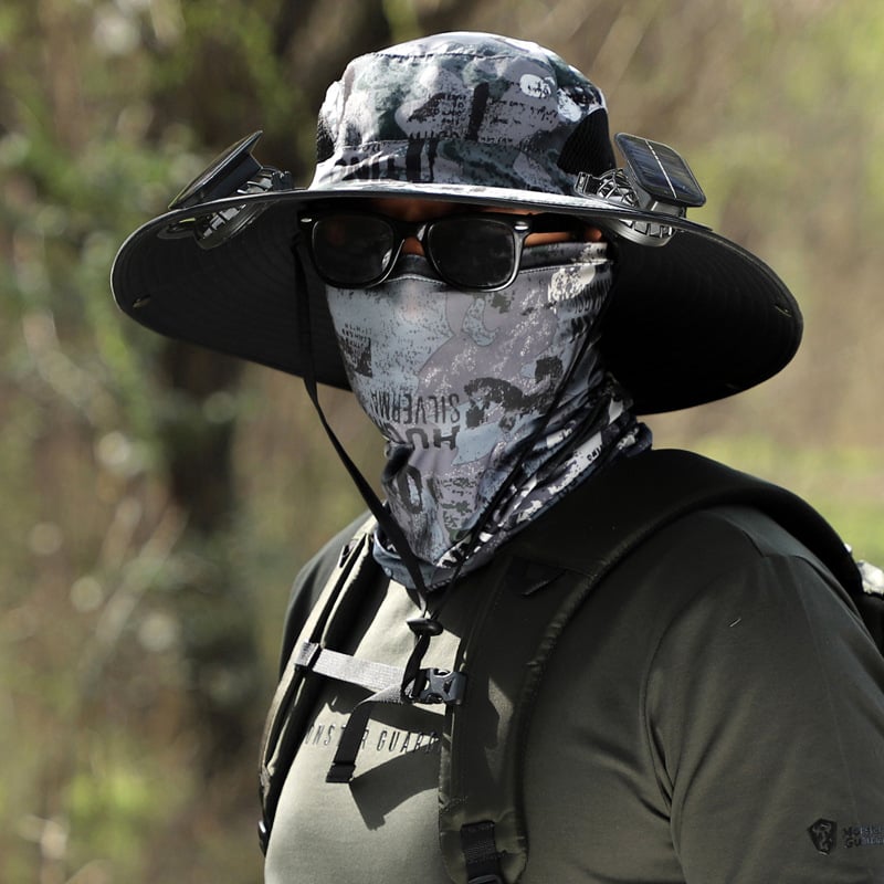 🔥Early Father's Day Sale 60% OFF🧢Wide Brim Solar Fan Outdoor Fishing Hat & USB Charging