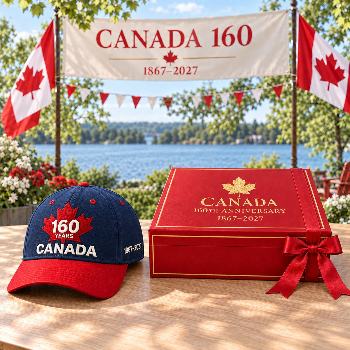 ⏳ Last Day 49% OFF – 🇨🇦 Official Canadian 160th Anniversary Embroidered Cap | 1867–2027 Maple Leaf Heritage Design – Gift Box Edition 🎁