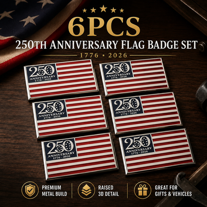 ❤️ Father’s Day Sale - 🔥★250th Anniversary Metal Flag Emblem★