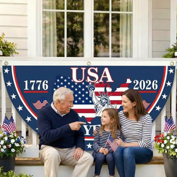 🗽Premium USA 250th Anniversary Nylon Bunting Flag (Embroidered & Sewn)🦅