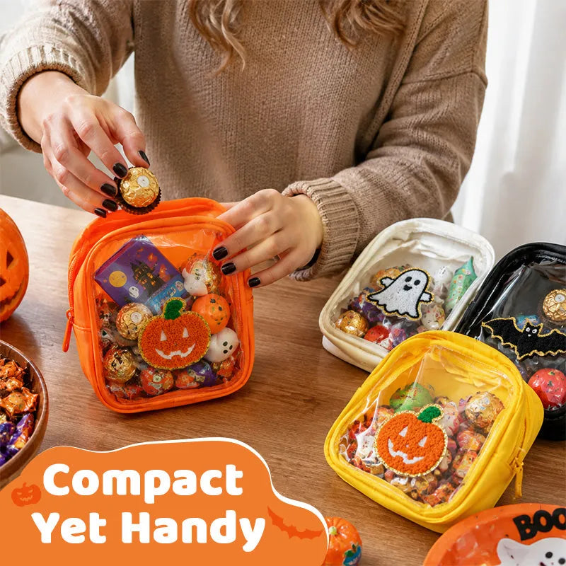 🎃 Halloween Clear Treat Bag | Cute Candy & Party Favor Bag