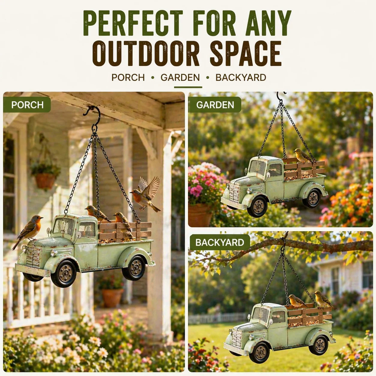🔥2026 Hot Sale - 🐦Vintage Truck Bird Feeder