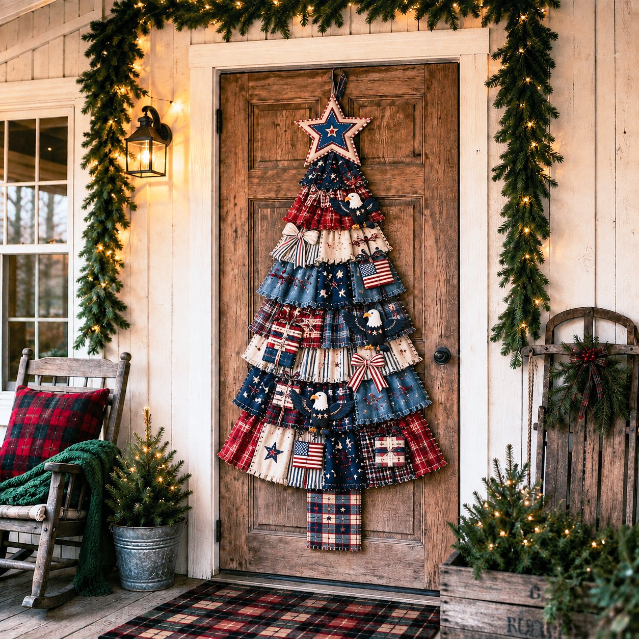 Patriotic patchwork style
