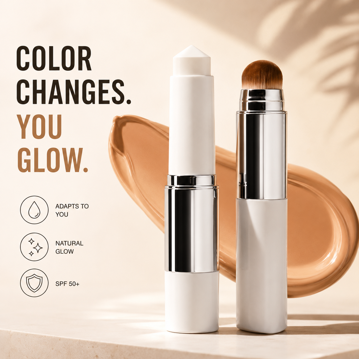 Korean Color-Changing Foundation Stick