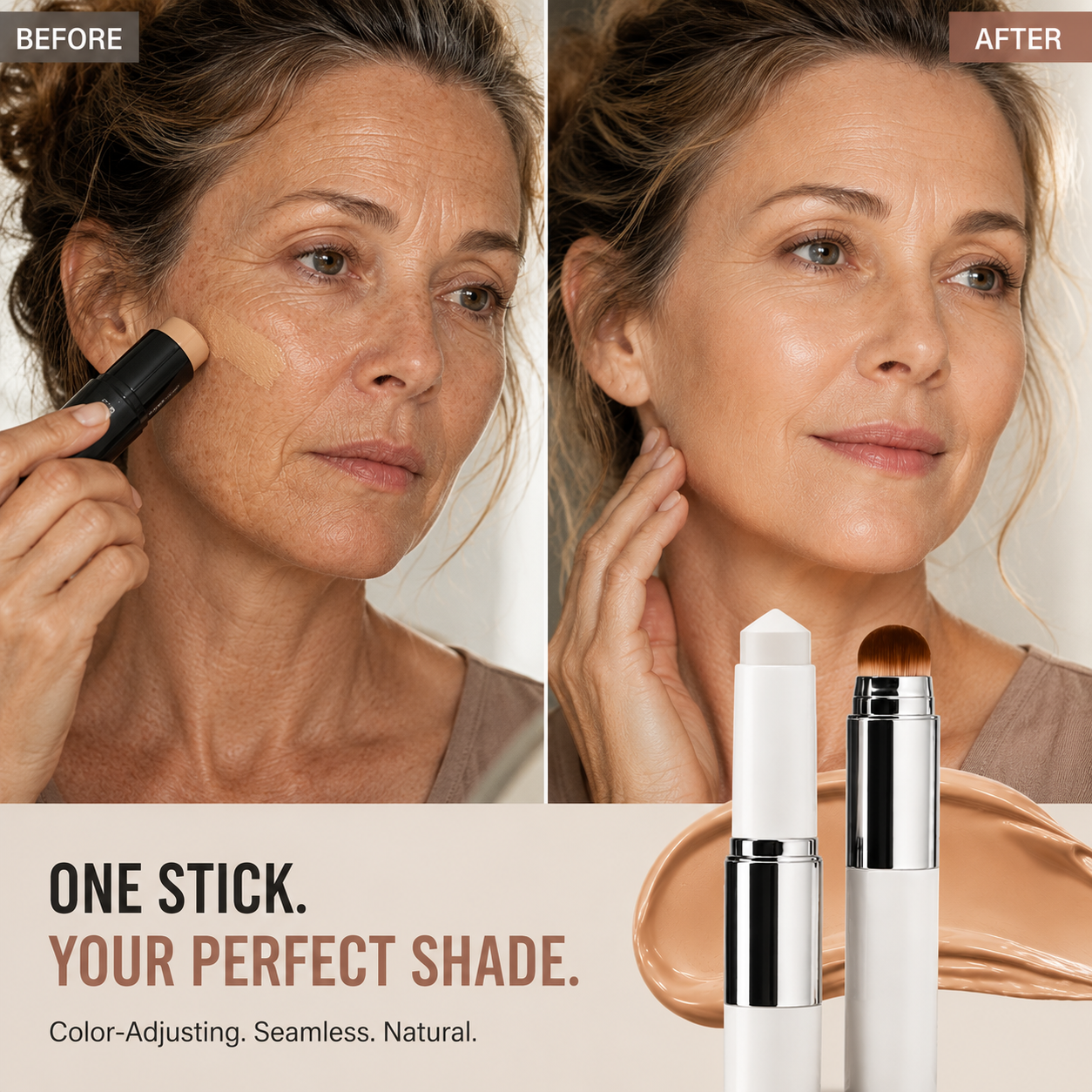 Korean Color-Changing Foundation Stick