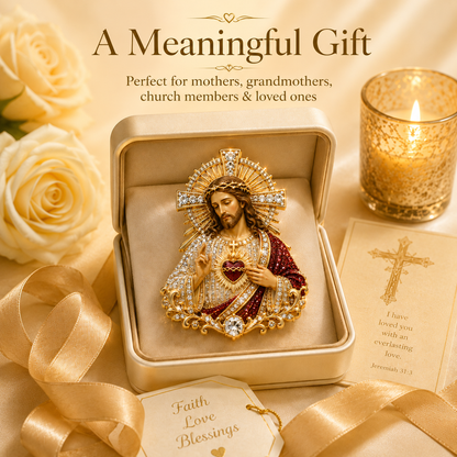 Sacred Heart of Jesus Brooch