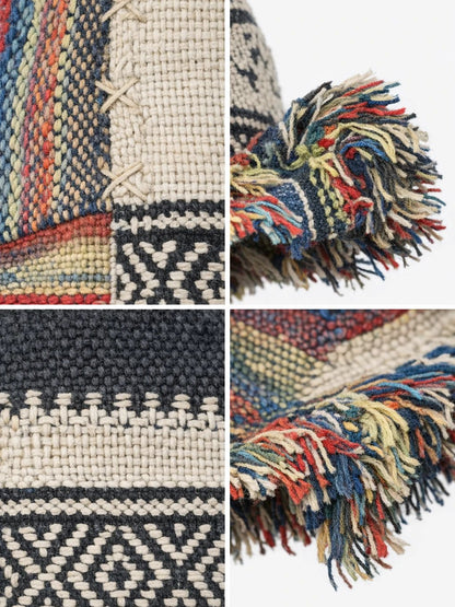 🔥Last Day: 49% OFF🔥Frayed Patchwork Bucket Hat – Shapeable Brim One-of-a-Kind Style