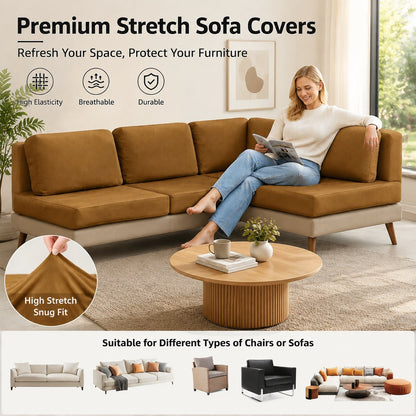 🪑 Stretch Sofa Cushion Covers Set (3 / 6 / 9 PCS) 🔥—Free Shipping