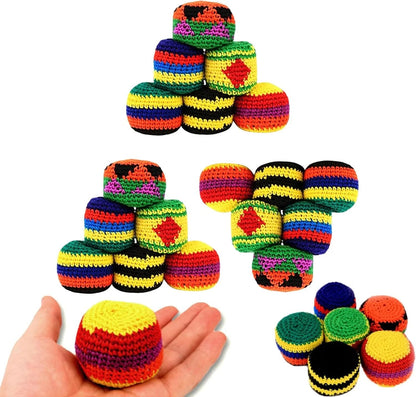 💥45K+ SOLD⚽️Hacky Sack Balls-Handmade Knitted Footbag Sack 2026 Upgraded Assorted Foot Bag