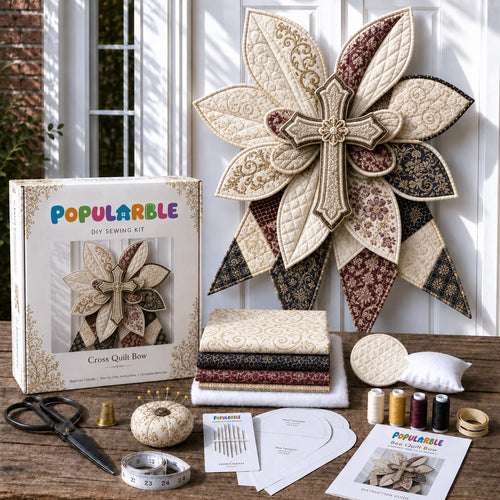 ✝️Last Day 50% OFF- Large Patchwork Bow Sewing Kit (Beginner-Friendly)