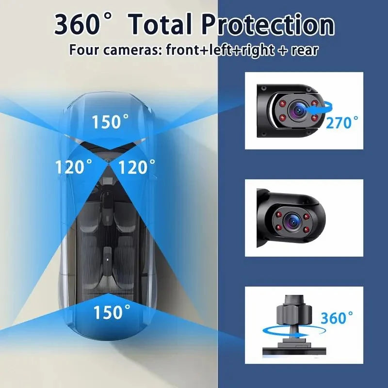 🔥Last Day 50% OFF🛡️4 Channel Car Dash Cam