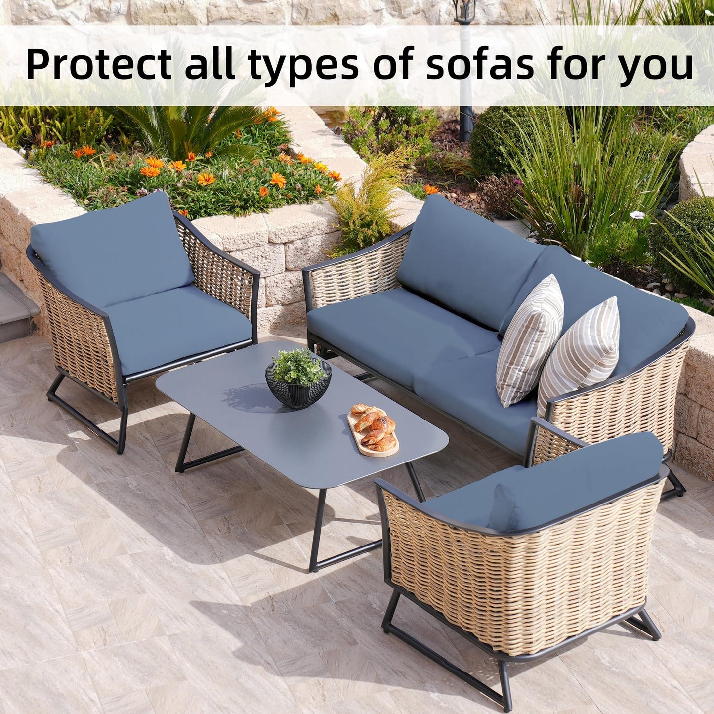 🪑 Stretch Sofa Cushion Covers Set (3 / 6 / 9 PCS) 🔥—Free Shipping