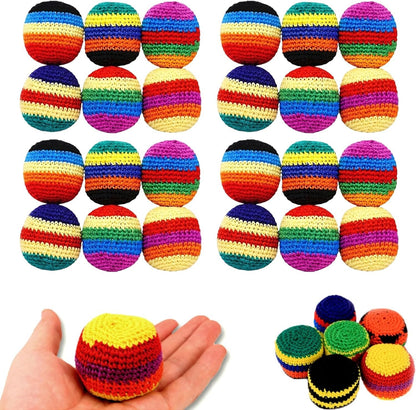 💥45K+ SOLD⚽️Hacky Sack Balls-Handmade Knitted Footbag Sack 2026 Upgraded Assorted Foot Bag