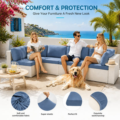 🪑 Stretch Sofa Cushion Covers Set (3 / 6 / 9 PCS) 🔥—Free Shipping