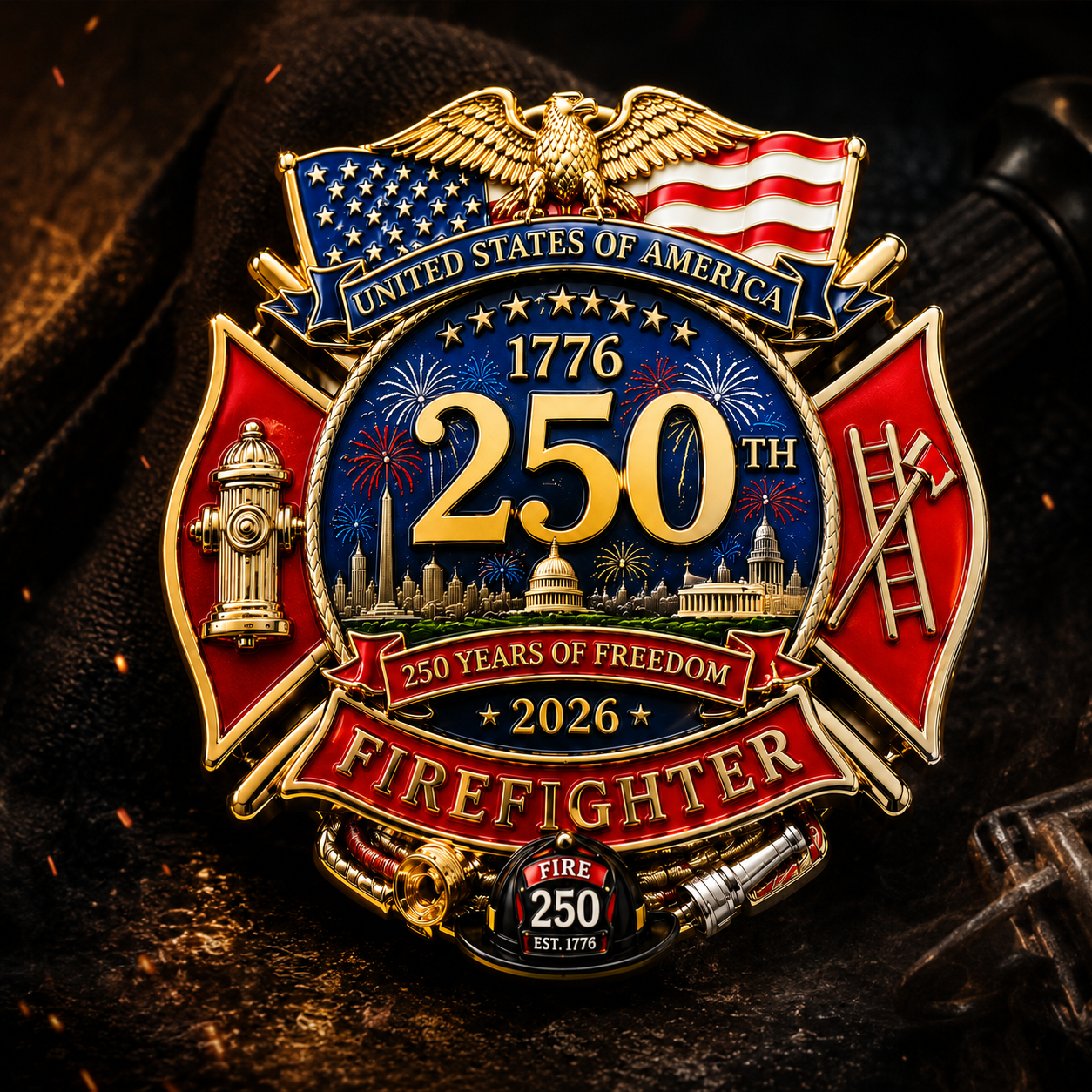 🔥2026 Hot Sale - 250th Anniversary Firefighter Badge