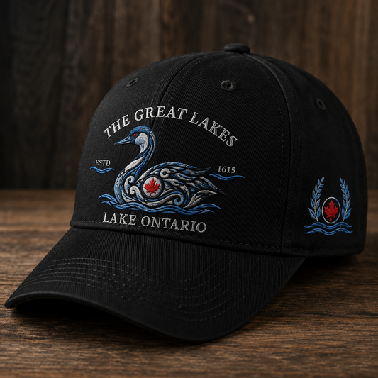 🍁 Lake Ontario Forever — Premium Great Lakes Heritage Embroidered Cap