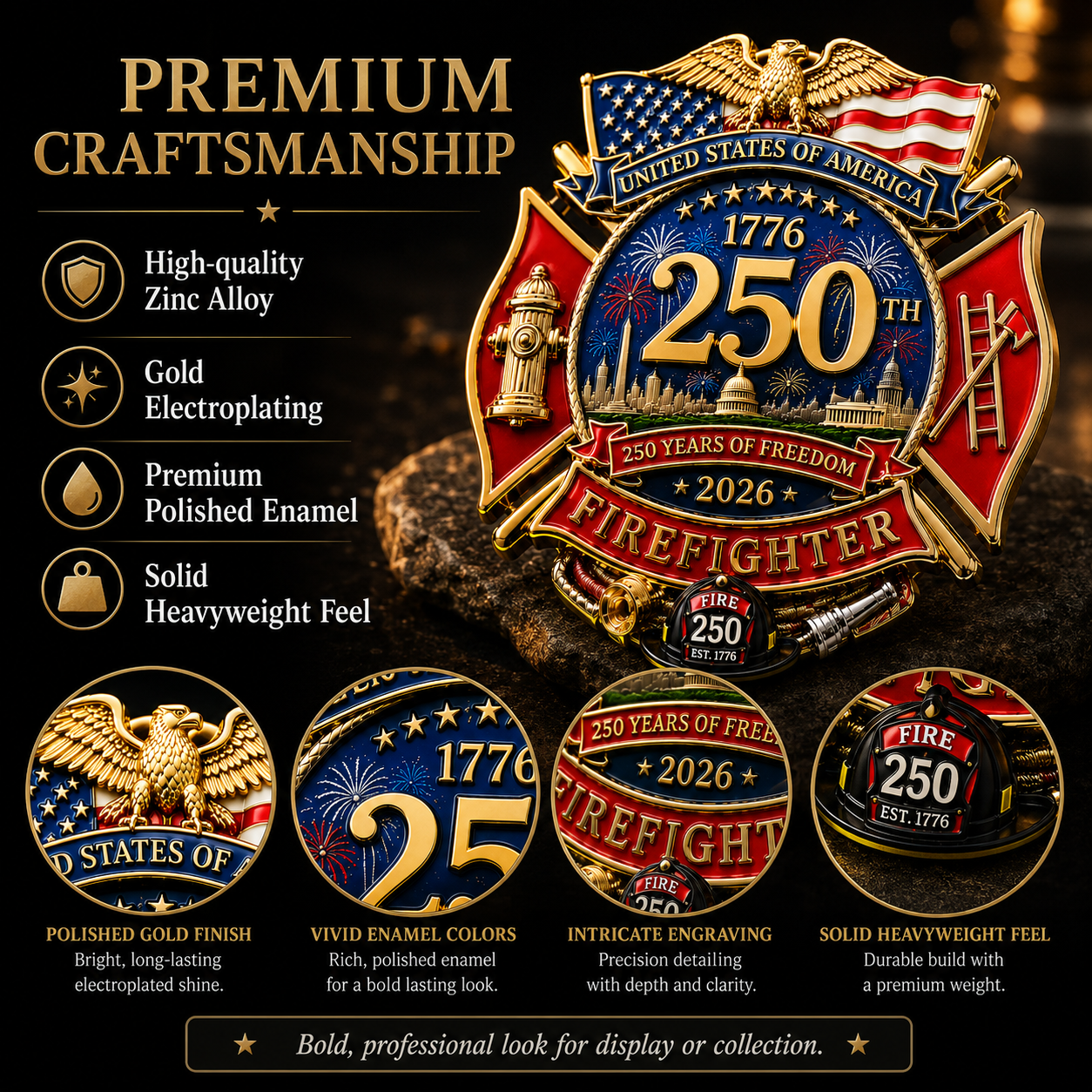 🔥2026 Hot Sale - 250th Anniversary Firefighter Badge