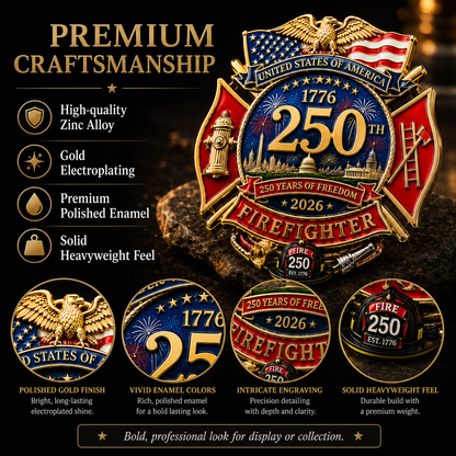 🔥2026 Hot Sale - 250th Anniversary Firefighter Badge
