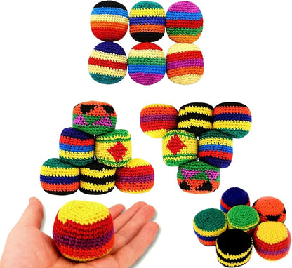 💥45K+ SOLD⚽️Hacky Sack Balls-Handmade Knitted Footbag Sack 2026 Upgraded Assorted Foot Bag