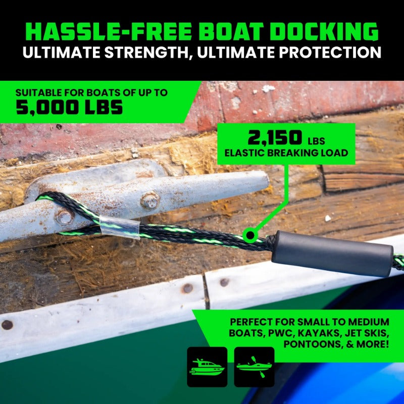 Shock Absorbing Bungee Dock Line