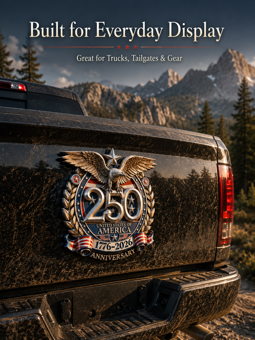 🇺🇸 250th Anniversary United States of America Metal Emblem Celebrate 250 Years of American Pride
