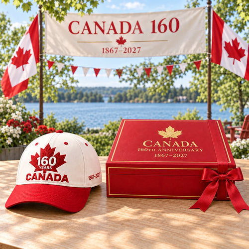 ⏳ Last Day 49% OFF – 🇨🇦 Official Canadian 160th Anniversary Embroidered Cap | 1867–2027 Maple Leaf Heritage Design – Gift Box Edition 🎁