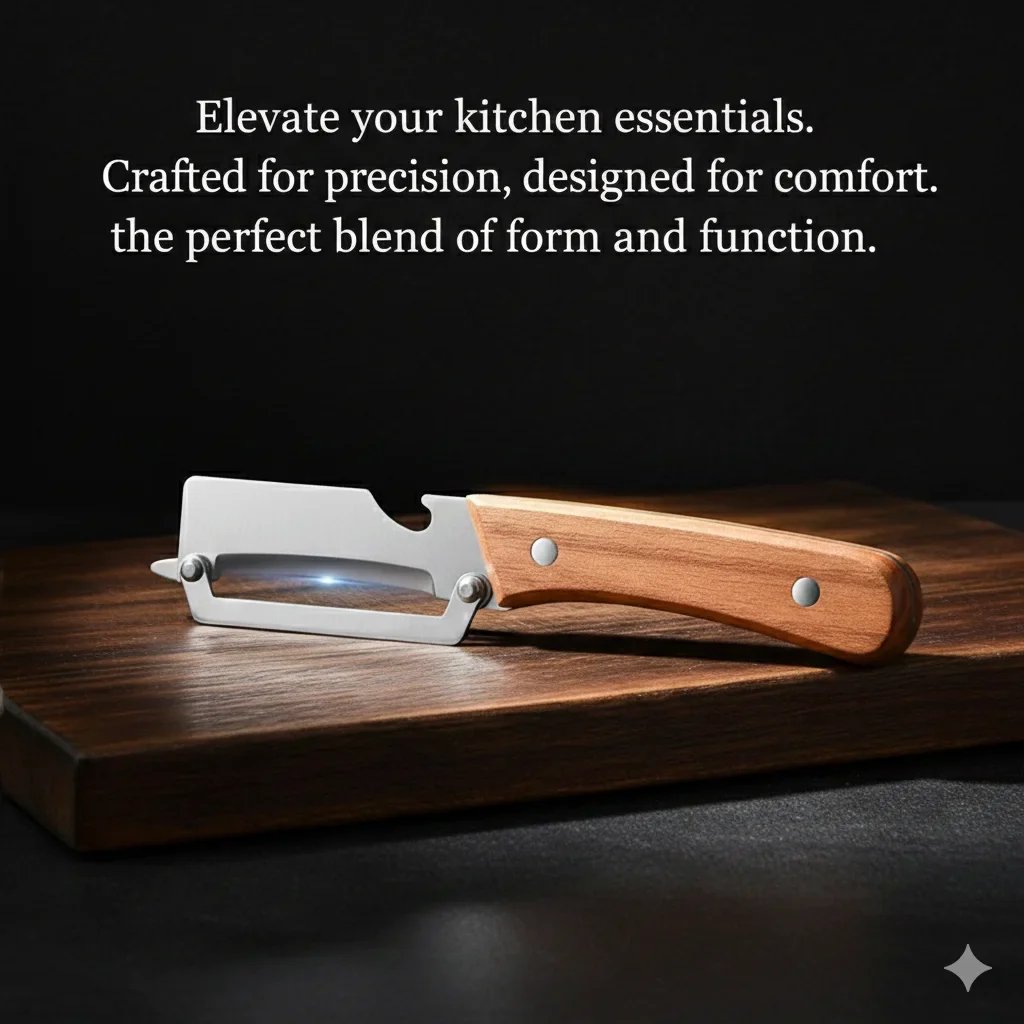 🔪 All-in-One Stainless Steel Peeler 🔥 Razor-Sharp Blade with Bottle Opener 🍎 50K+ SOLD! 🏆