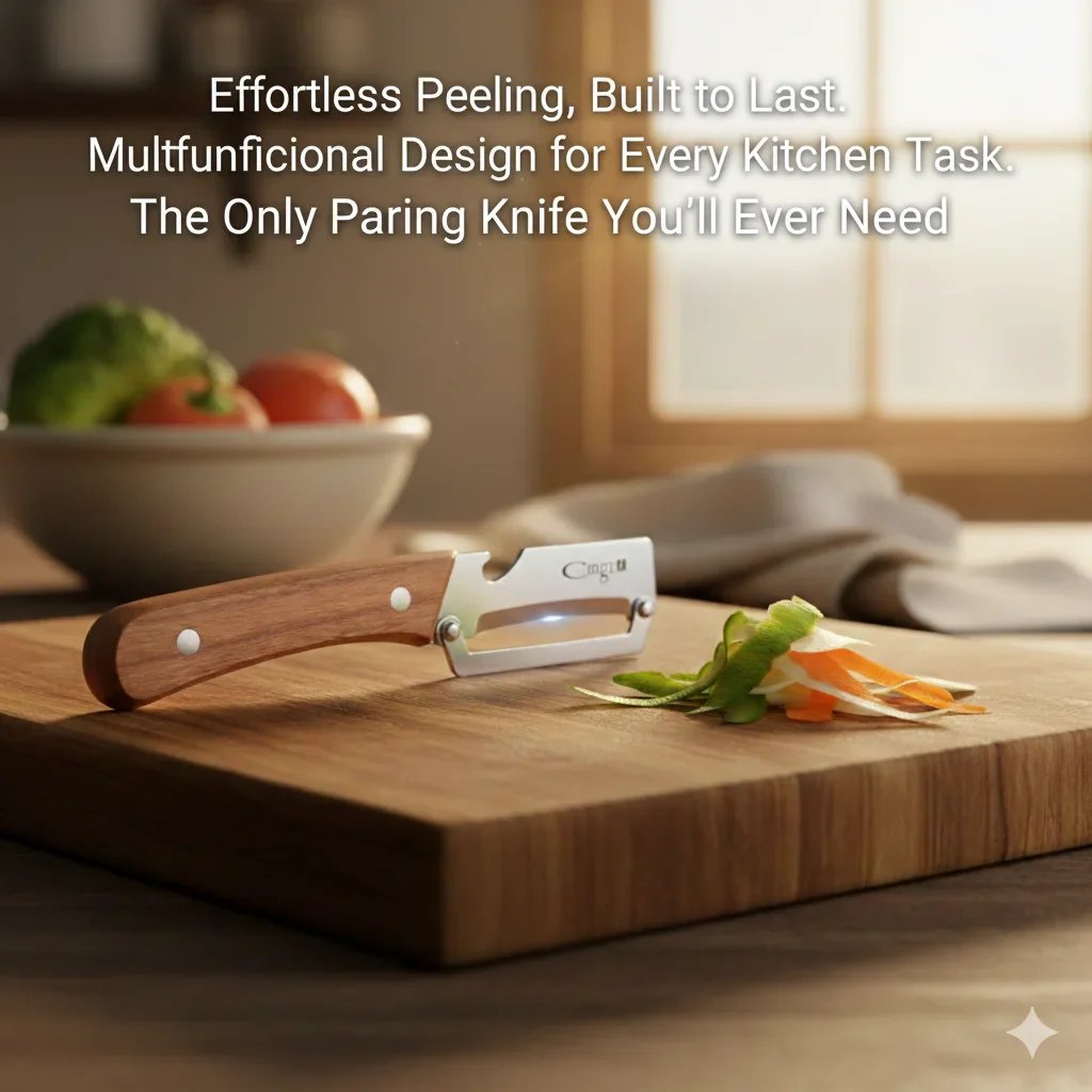 🔪 All-in-One Stainless Steel Peeler 🔥 Razor-Sharp Blade with Bottle Opener 🍎 50K+ SOLD! 🏆