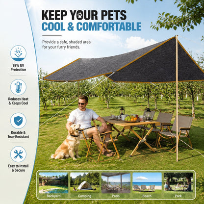 ☀️ 98% UV-Blocking Sunshade Net – Ultimate Outdoor Protection-3